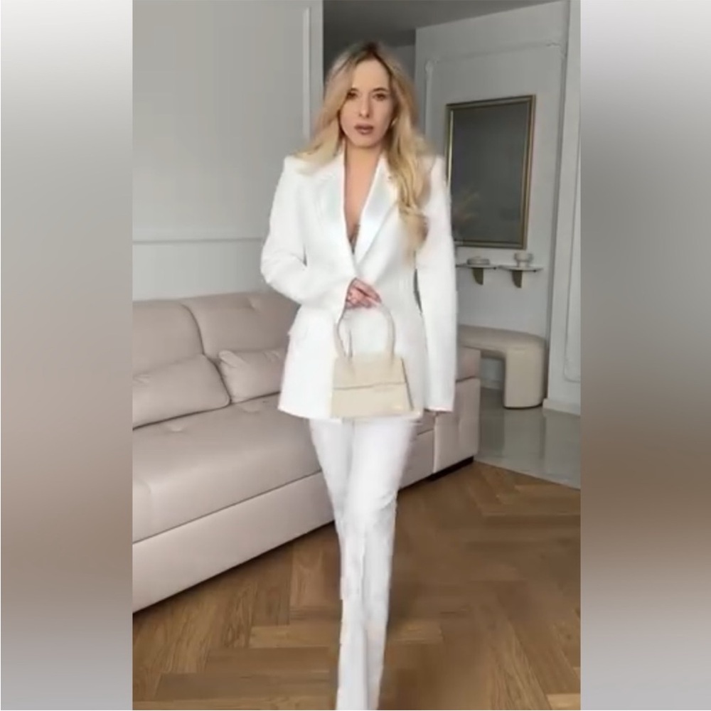 ZARA 2 PIECES MATCHING SET TUXEDO JACKET AND TUXEDO PANTS - Picture 12 of 16